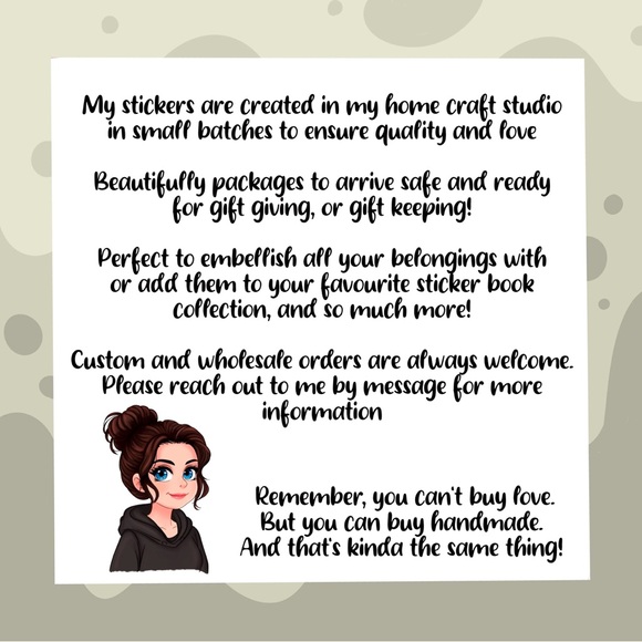 Taylor Swift inspired TTPD Handmade Vinyl Stickers.Original artwork - Picture 3 of 7